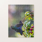 Costa Rica vogel - Fiery-throated Hummingbird Legpuzzel (Verticaal)