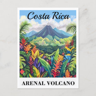 Costa Rica vulkaan ansichtkaart Briefkaart