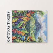Costa Rica vulkaan ansichtkaart Legpuzzel (Horizontaal)
