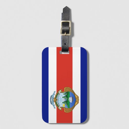 Costa Rica (wapen/vlag) Bagagelabel (Voorkant (verticaal))