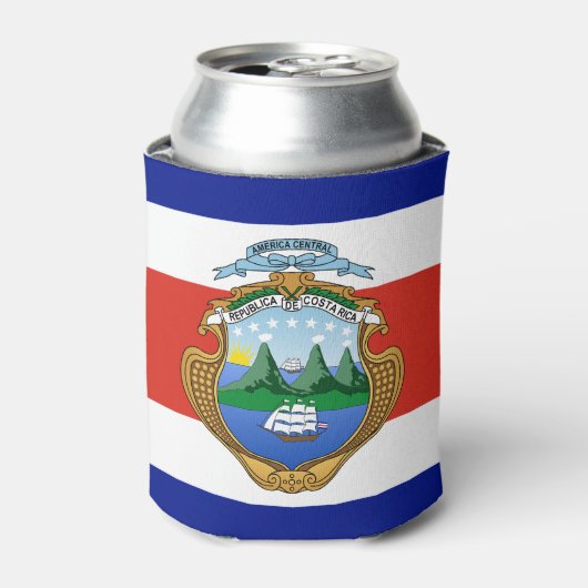 Costa Rica (wapen/vlag) Blikjeskoeler (Blikje Voorkant)