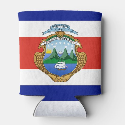 Costa Rica (wapen/vlag) Blikjeskoeler (Achterkant)