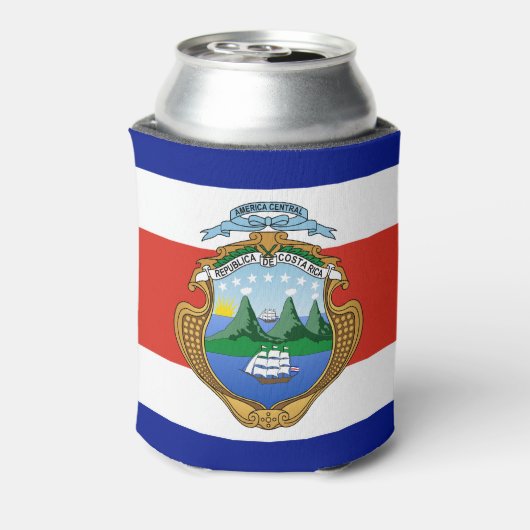 Costa Rica (wapen/vlag) Blikjeskoeler (Blikje Achterkant)