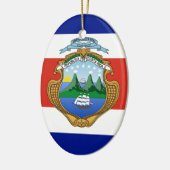 Costa Rica (wapen/vlag) Keramisch Ornament (Links)