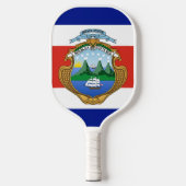 Costa Rica (wapen/vlag) Pickleball Paddle (Voorkant)