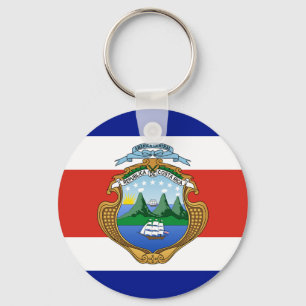 Costa Rica (wapen/vlag) Sleutelhanger
