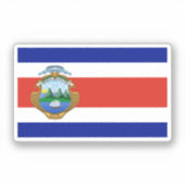 Costa Rica (wapen/vlag) Sticker (Voorkant)