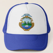 Costa Rica (wapen/vlag) Trucker Pet (Voorkant)