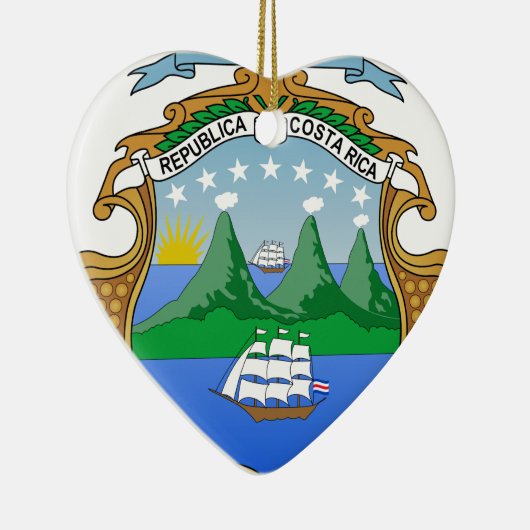 Costa Rica wapenstilstand Keramisch Ornament (Rechts)