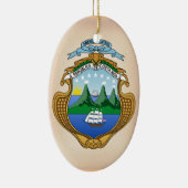 Costa Rica wapenstilstand Keramisch Ornament (Rechts)