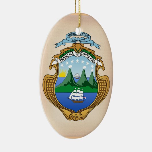 Costa Rica wapenstilstand Keramisch Ornament (Rechts)