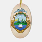 Costa Rica wapenstilstand Keramisch Ornament (Links)