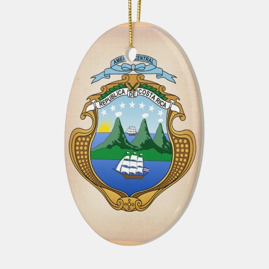 Costa Rica wapenstilstand Keramisch Ornament (Links)