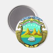 Costa Rica wapenstilstand Magneet (Voorkant / Achterkant)