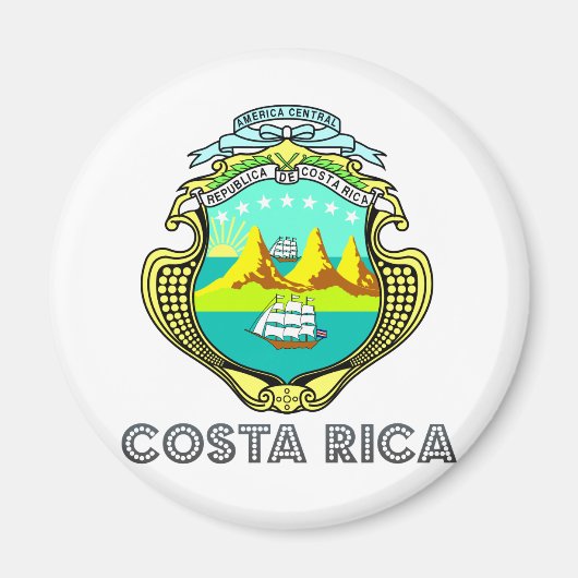 Costa Rica wapenstilstand Magneet (Voorkant)