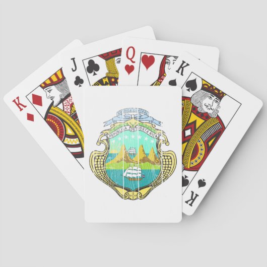 Costa Rica wapenstilstand Pokerkaarten (Achterkant)