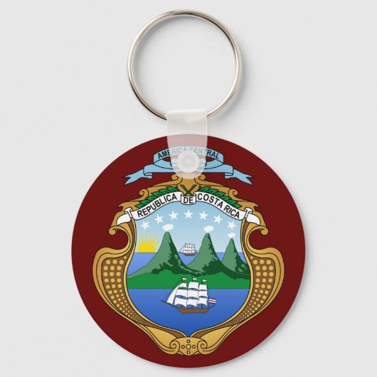 Costa Rica wapenstilstand Sleutelhanger (Voorkant)