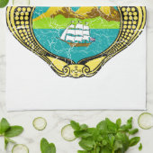 Costa Rica wapenstilstand Theedoek (Gevouwen)