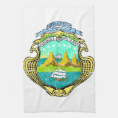 Costa Rica wapenstilstand Theedoek (Verticaal)