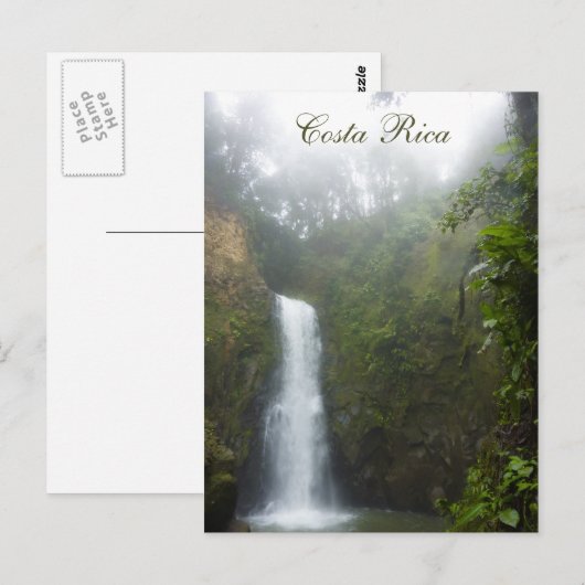 Costa Rica Waterval Briefkaart (Voorkant / Achterkant)