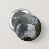 Costa Rica Waterval Ronde Button 5,7 Cm (Voorkant /achterkant)