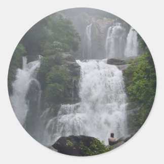 Costa Rica Waterval Ronde Sticker