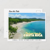 Costa Rica Wedding Save the Date Briefkaart (Voorkant / Achterkant)