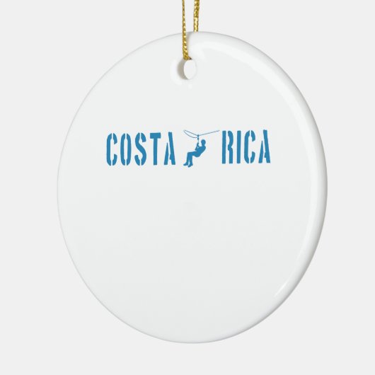 Costa Rica Zip Lining Keramisch Ornament (Links)
