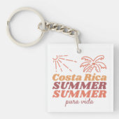 Costa Rica zomervakantie Sleutelhanger (voorkant)