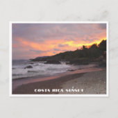 Costa Rica Zonsondergang op het strand Briefkaart (Voorkant)