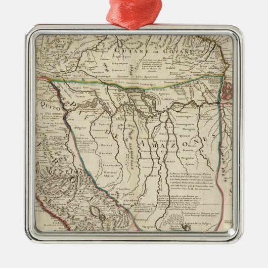 Costa Rica, Zuid-Amerika Metalen Ornament (Voorkant)