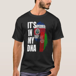 Costa Ricaans en Afghaans Mix Dna-vlagerfgoed T-shirt
