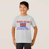 Costa Ricaans en een goed uiterlijk T-shirt (Voorkant volledig)