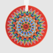 Costa Ricaans oxcartwheel Acryl Ornament (achterkant)