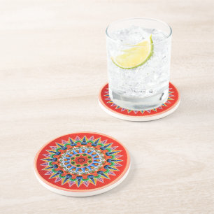 Costa Ricaans oxcartwheel Zandsteen Onderzetter