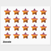 Costa Ricaans paar bij zonsondergang Ster Sticker (Vel)