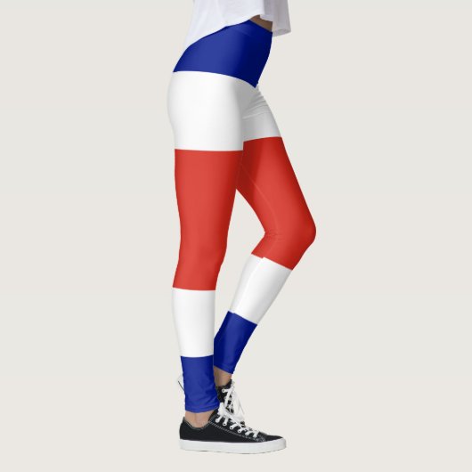 Costa Ricaanse civiele vlag Leggings (Rechts)