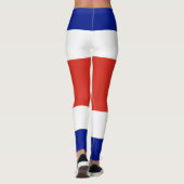 Costa Ricaanse civiele vlag Leggings (Achterkant)