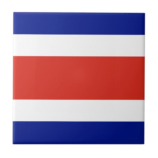 Costa Ricaanse civiele vlag Tegeltje (Voorkant)