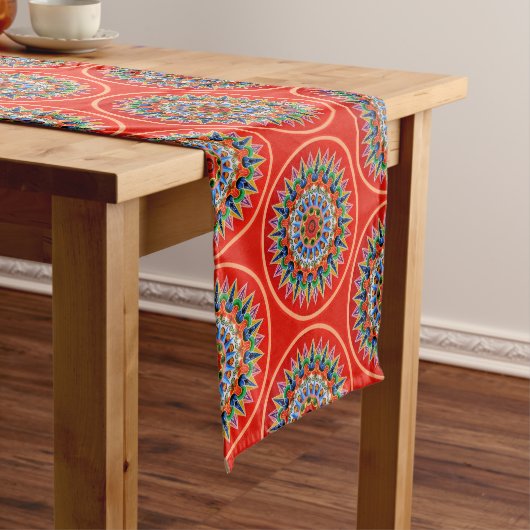 Costa Ricaanse Oxcartwheel Table Runner Korte Tafelloper (Voorbeeld)