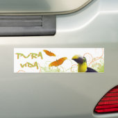Costa Ricaanse Pura Vida Toucan Bumpersticker (Op auto)