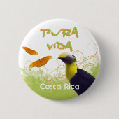 Costa Ricaanse Pura Vida Toucan Button (Voorkant)
