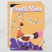 Costa Ricaanse reisdruk Kaart (Voorkant / Achterkant)