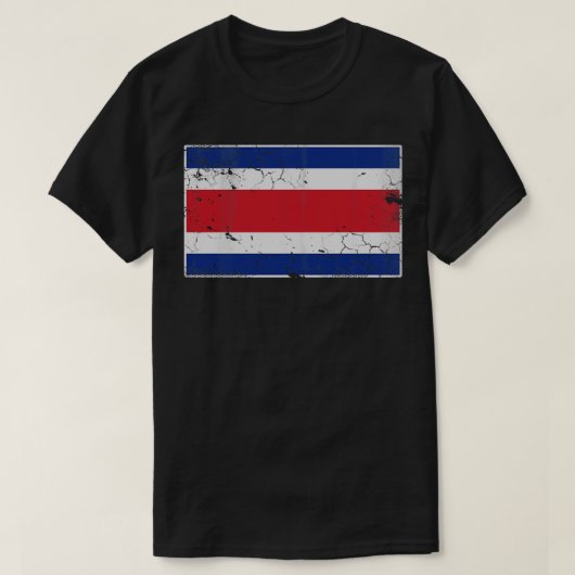  Costa Ricaanse vlag Costa Ricaanse Tico T-shirt (Design voorkant)