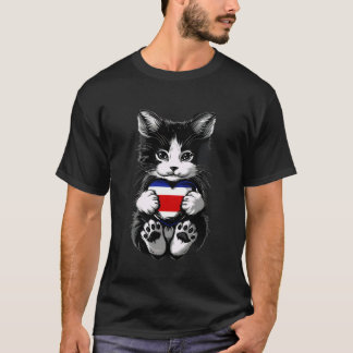 Costa Ricaanse Vlag Kat Hart Costa Rica Costa Rica T-shirt