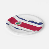 Costa Ricaanse vlag Papieren Bordje (Gekanteld)