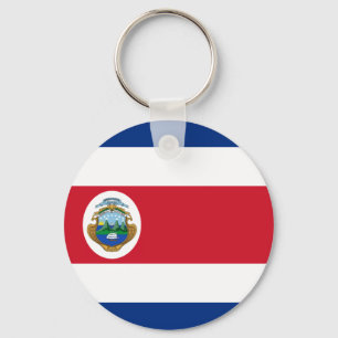 Costa Ricaanse vlag sleutelhanger