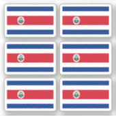 Costa Ricaanse vlag Sticker (Voorkant)