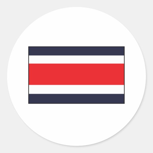 Costa Ricaanse vlag T-shirts en geschenken Ronde Sticker (Voorkant)