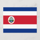 Costa Ricaanse vlag, vlag van Costa Rica Briefkaart (Voorkant)